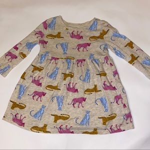 animal print baby dress
